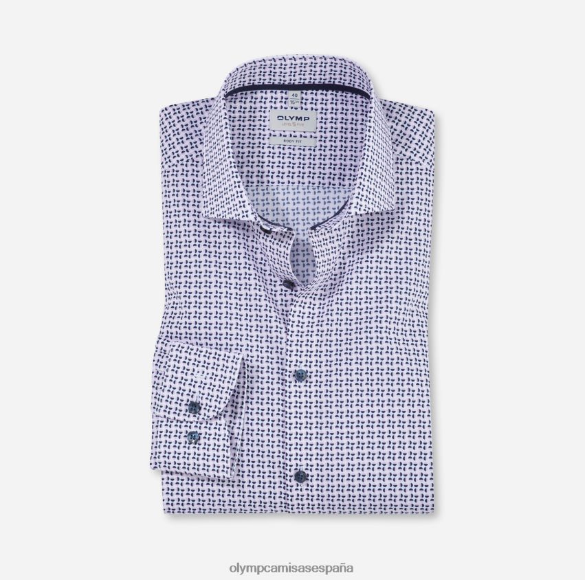 ropa OLYMP ajuste corporal de nivel cinco, camisa de negocios, royal kent, rosa 8N2F635