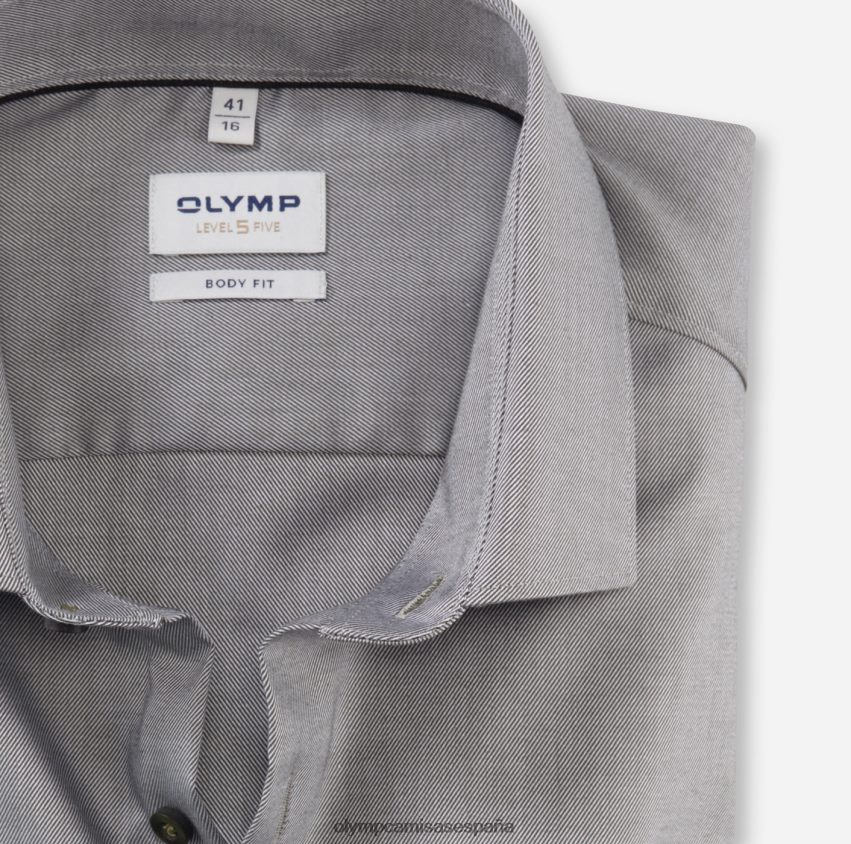 ropa OLYMP ajuste corporal nivel cinco, camisa business, kent moderno, oliva 8N2F488