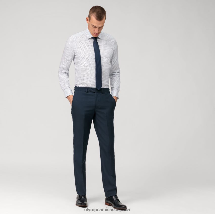 ropa OLYMP ajuste corporal nivel cinco, camisa business, manga larga extra larga, nueva york kent, azul 8N2F873