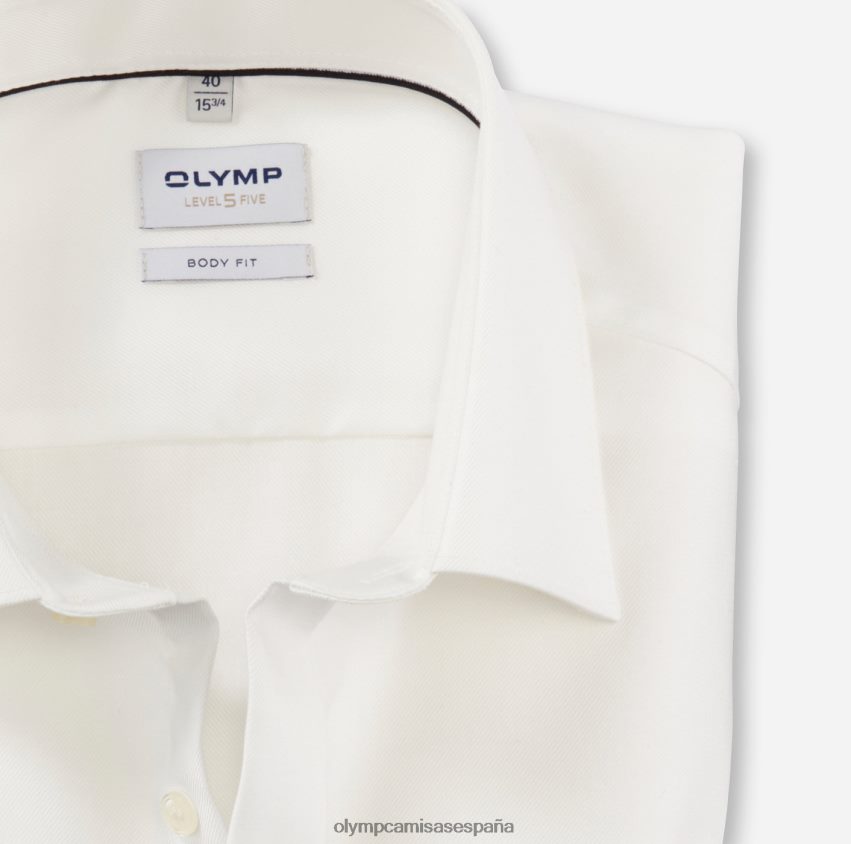 ropa OLYMP ajuste corporal nivel cinco, camisa business, nueva york kent, beige claro 8N2F417