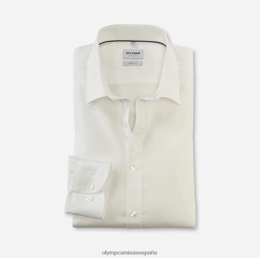 ropa OLYMP ajuste corporal nivel cinco, camisa business, nueva york kent, beige claro 8N2F582