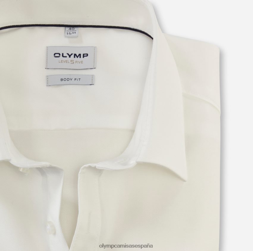 ropa OLYMP ajuste corporal nivel cinco, camisa business, nueva york kent, beige claro 8N2F582