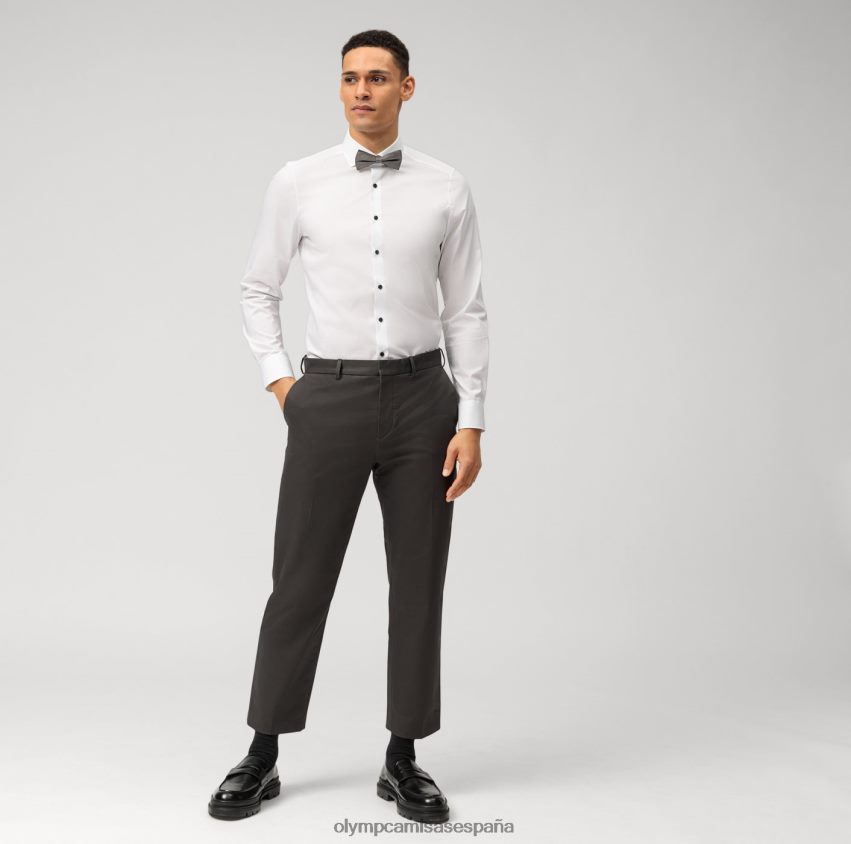 ropa OLYMP ajuste corporal nivel cinco, camisa de negocios, royal kent, blanco 8N2F691