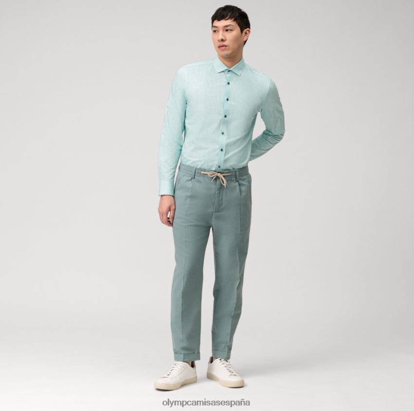 ropa OLYMP nivel cinco 24/7 body fit, camisa business, kent moderno, esmeralda 8N2F672