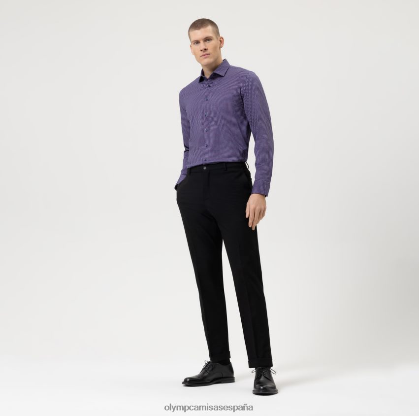 ropa OLYMP nivel cinco 24/7 body fit, camisa business, kent moderno, fucsia 8N2F401