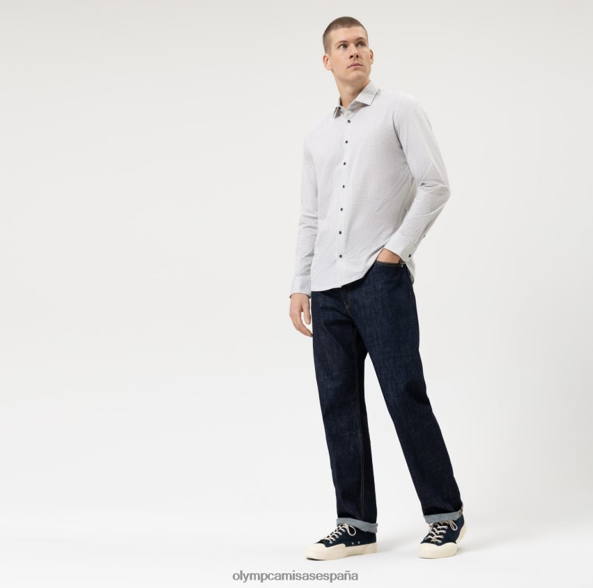 ropa OLYMP nivel cinco 24/7 body fit, camisa business, kent moderno, natural 8N2F379