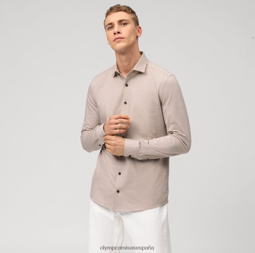 ropa OLYMP nivel cinco 24/7 body fit, camisa business, kent moderno, natural 8N2F742