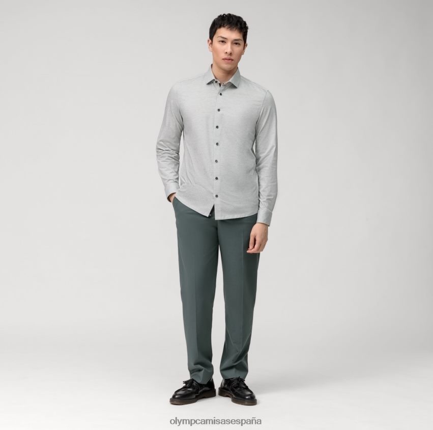 ropa OLYMP nivel cinco 24/7 body fit, camisa business, kent moderno, oliva 8N2F544