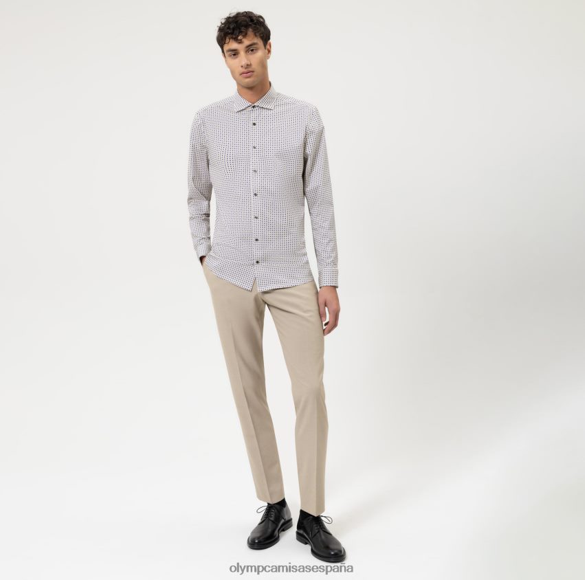 ropa OLYMP nivel cinco 24/7 body fit, camisa business, kent, natural 8N2F773
