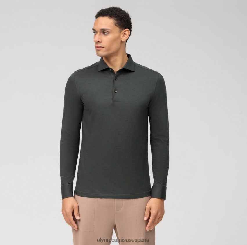 ropa OLYMP nivel cinco 24/7 body fit, camisa business, kent, oliva 8N2F451
