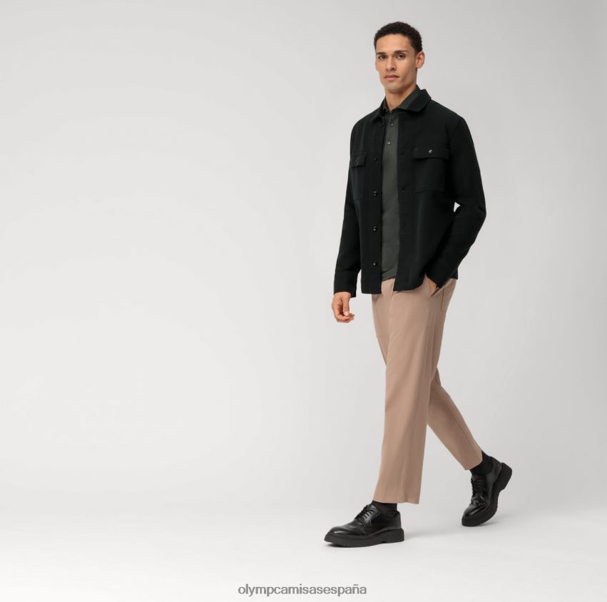 ropa OLYMP nivel cinco 24/7 body fit, camisa business, kent, oliva 8N2F451