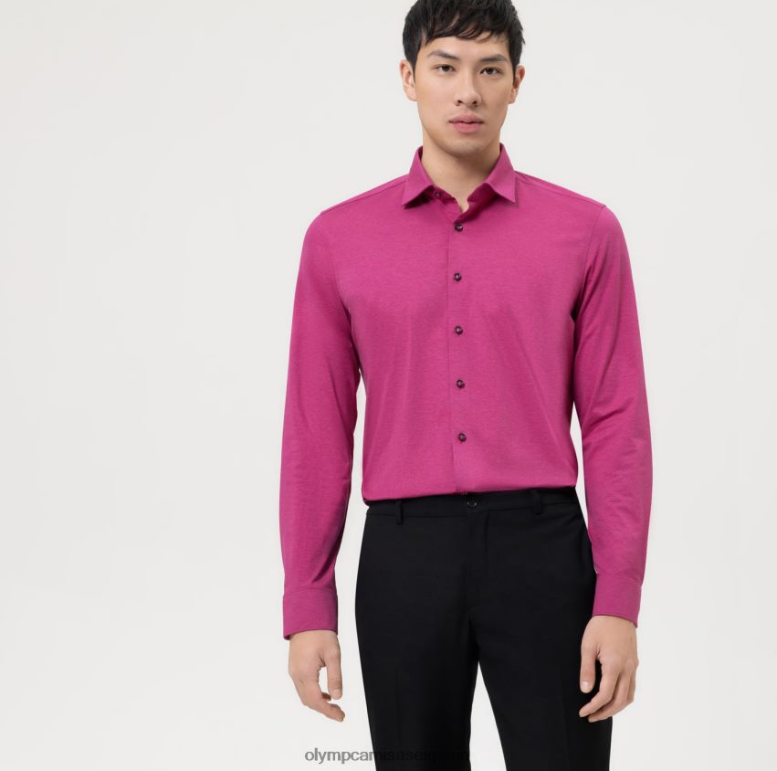 ropa OLYMP nivel cinco 24/7 body fit, camisa business, nueva york kent, fucsia 8N2F505