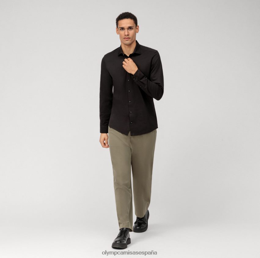 ropa OLYMP nivel cinco 24/7 body fit, camisa business, nueva york kent, negro 8N2F389