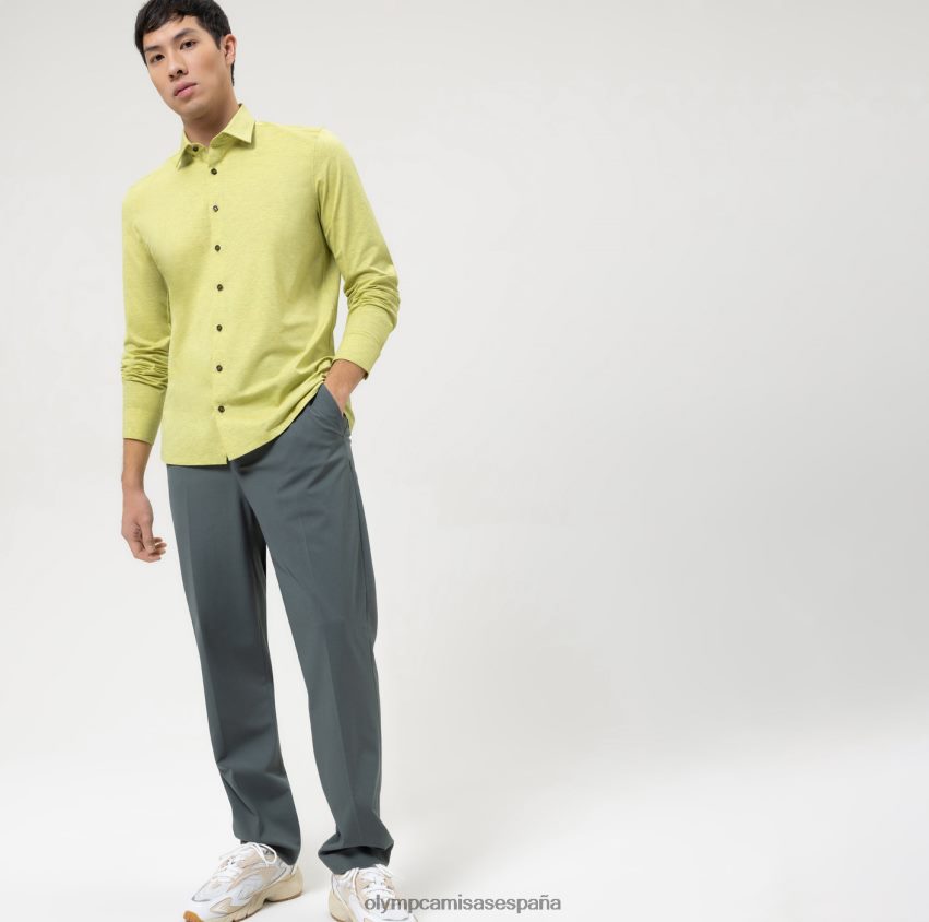 ropa OLYMP nivel cinco 24/7 body fit, camisa business, nueva york kent, verde claro 8N2F395