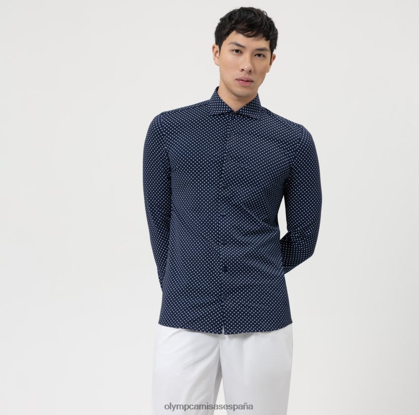 ropa OLYMP nivel cinco 24/7 body fit, camisa de negocios, kent, marina 8N2F483