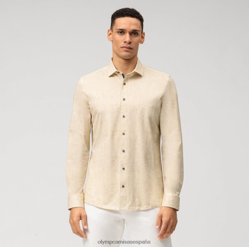 ropa OLYMP nivel cinco 24/7 body fit, camisa de negocios, kent moderno, latón 8N2F712