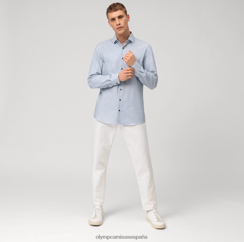 ropa OLYMP nivel cinco 24/7 body fit, camisa de negocios, kent moderno, marino 8N2F551
