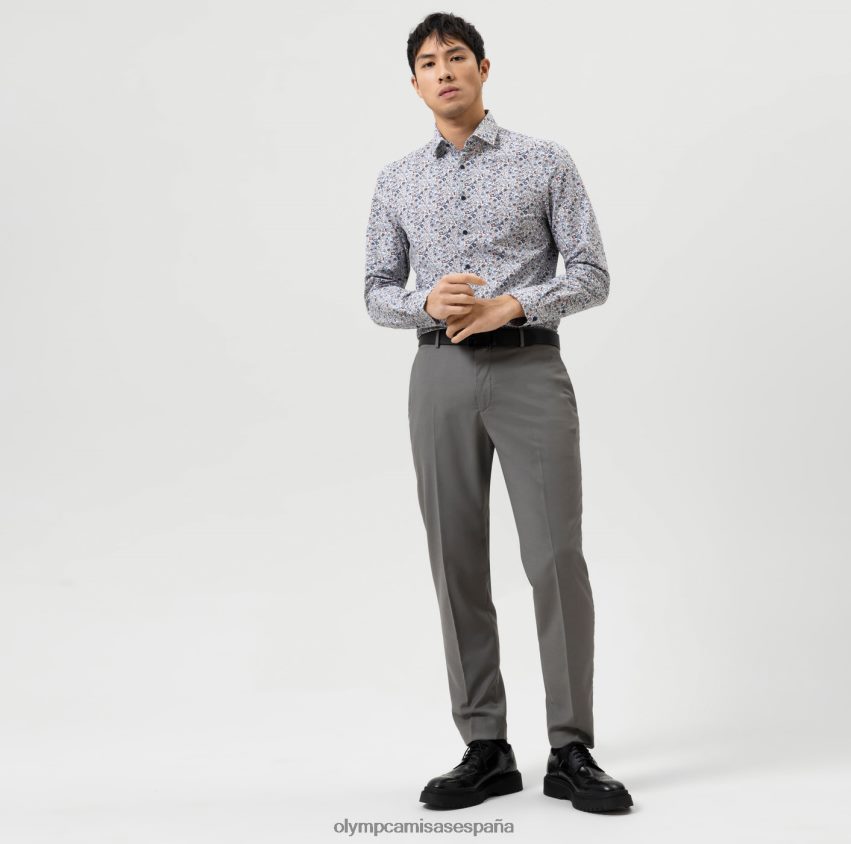 ropa OLYMP nivel cinco 24/7 body fit, camisa de negocios, kent moderno, rojo 8N2F778