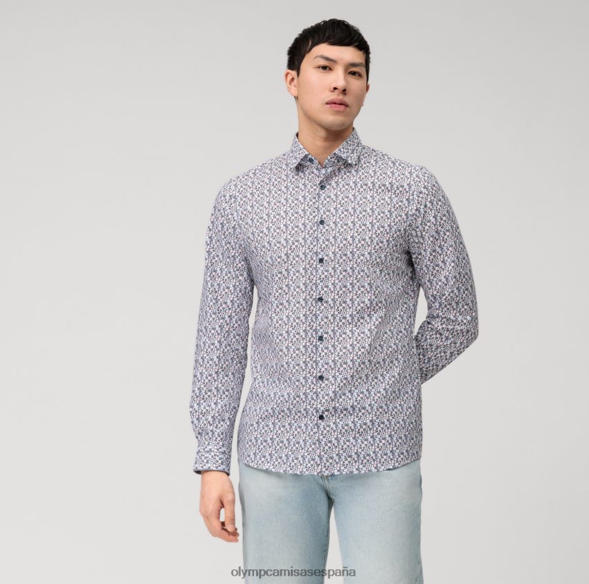 ropa OLYMP nivel cinco 24/7 body fit, camisa de negocios, kent moderno, rosa 8N2F656