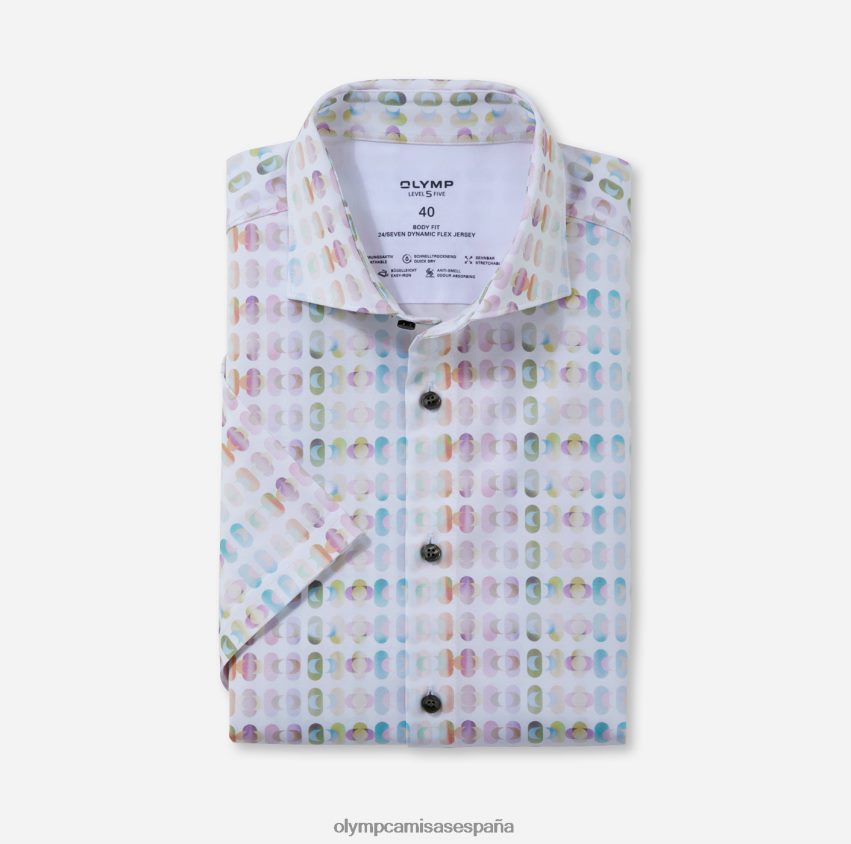 ropa OLYMP nivel cinco 24/7 body fit, camisa de negocios, kent, rosa 8N2F369