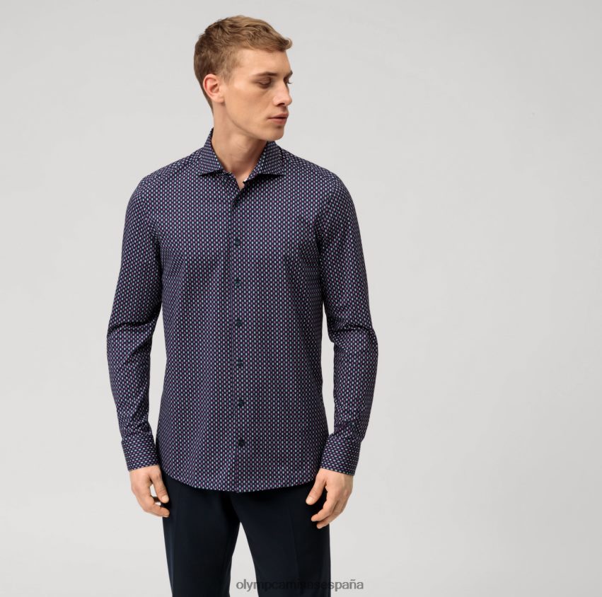 ropa OLYMP nivel cinco 24/7 body fit, camisa de negocios, kent, rosa 8N2F642