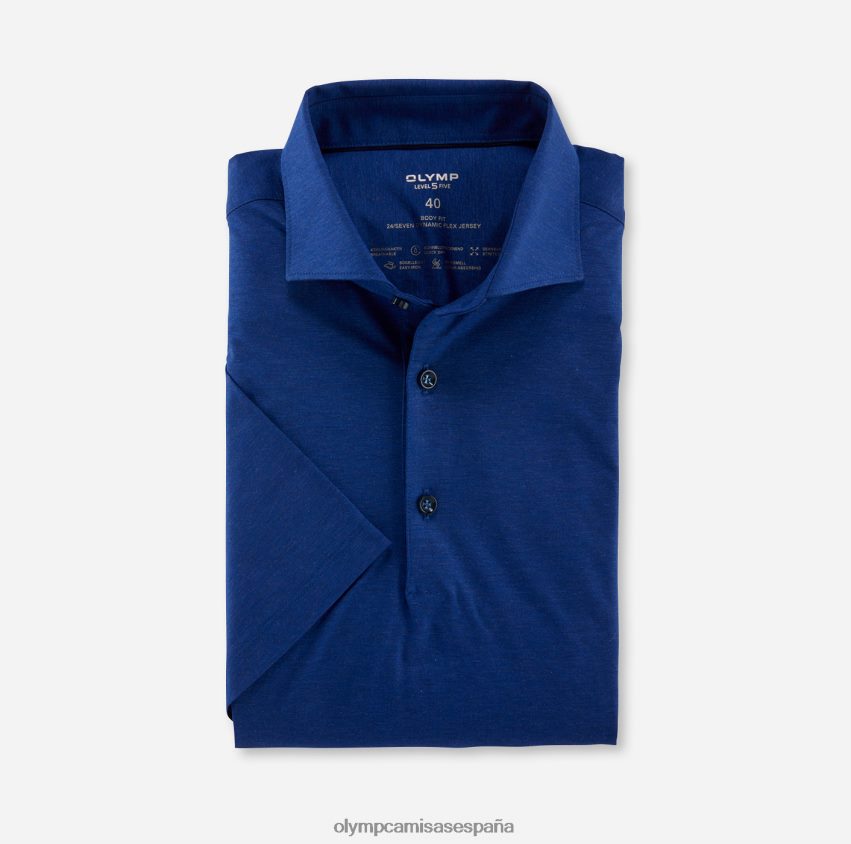 ropa OLYMP nivel cinco 24/7 body fit, camisa de negocios, kent, royal 8N2F631