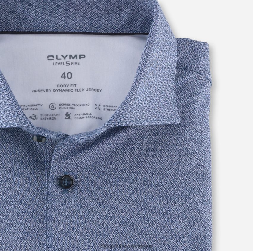 ropa OLYMP nivel cinco 24/7 body fit, camisa de negocios, kent, royal 8N2F699