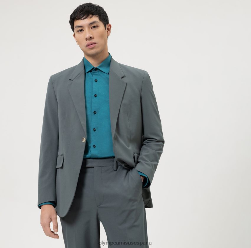 ropa OLYMP nivel cinco 24/7 body fit, camisa de negocios, nueva york kent, esmeralda 8N2F586