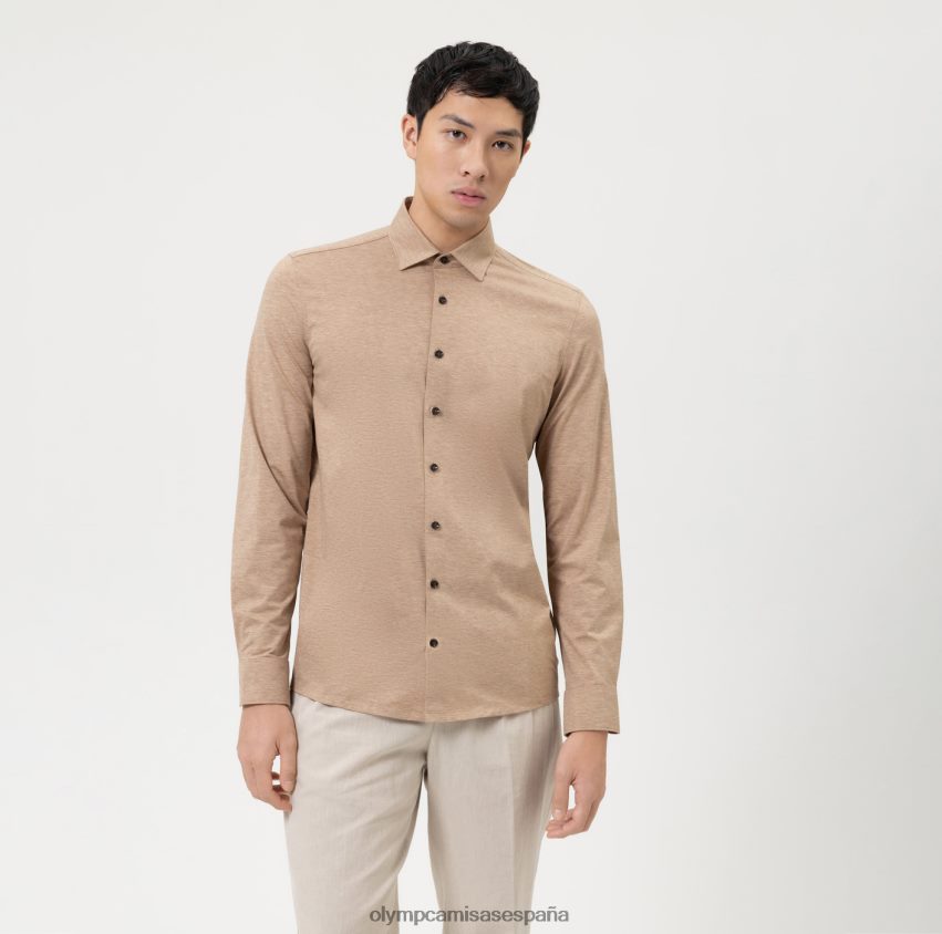 ropa OLYMP nivel cinco 24/7 body fit, camisa de negocios, nueva york kent, natural 8N2F347