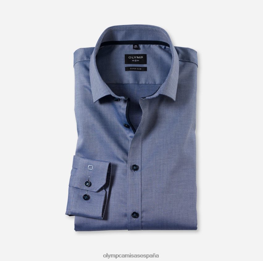 ropa OLYMP No. seis super slim, camisa de negocios, kent moderno, royal 8N2F211