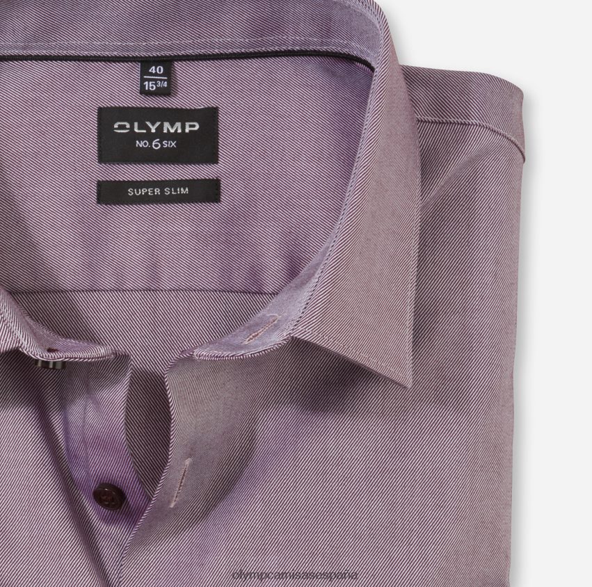 ropa OLYMP No. seis super slim, camisa de negocios, kent urbano, chianti 8N2F136