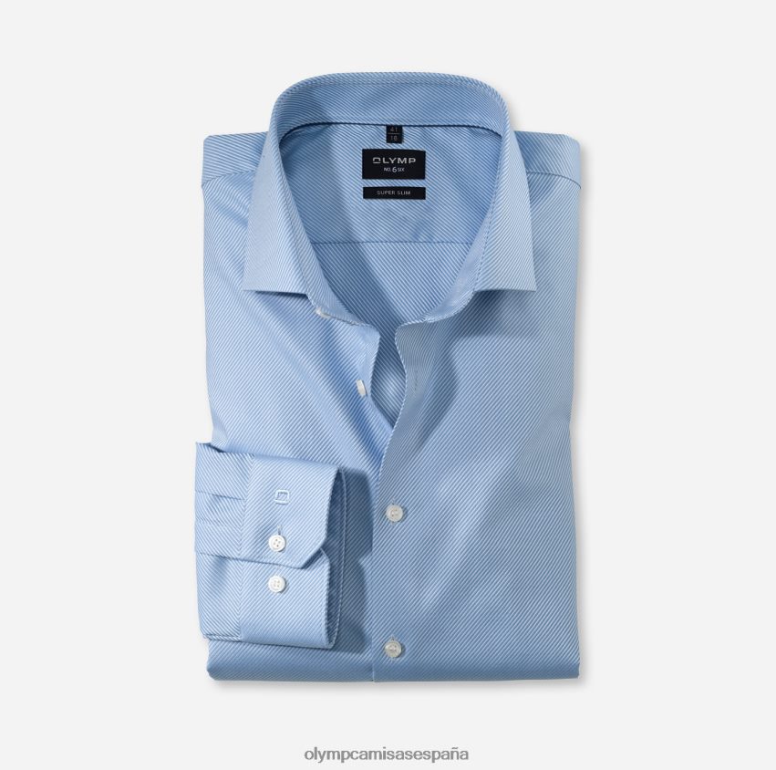 ropa OLYMP No. seis super slim, camisa de negocios, royal kent, azul 8N2F85