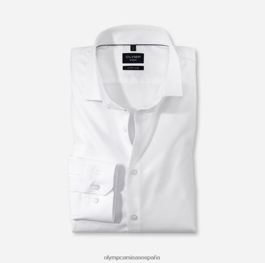 ropa OLYMP No. seis super slim, camisa de negocios, royal kent, blanco 8N2F52