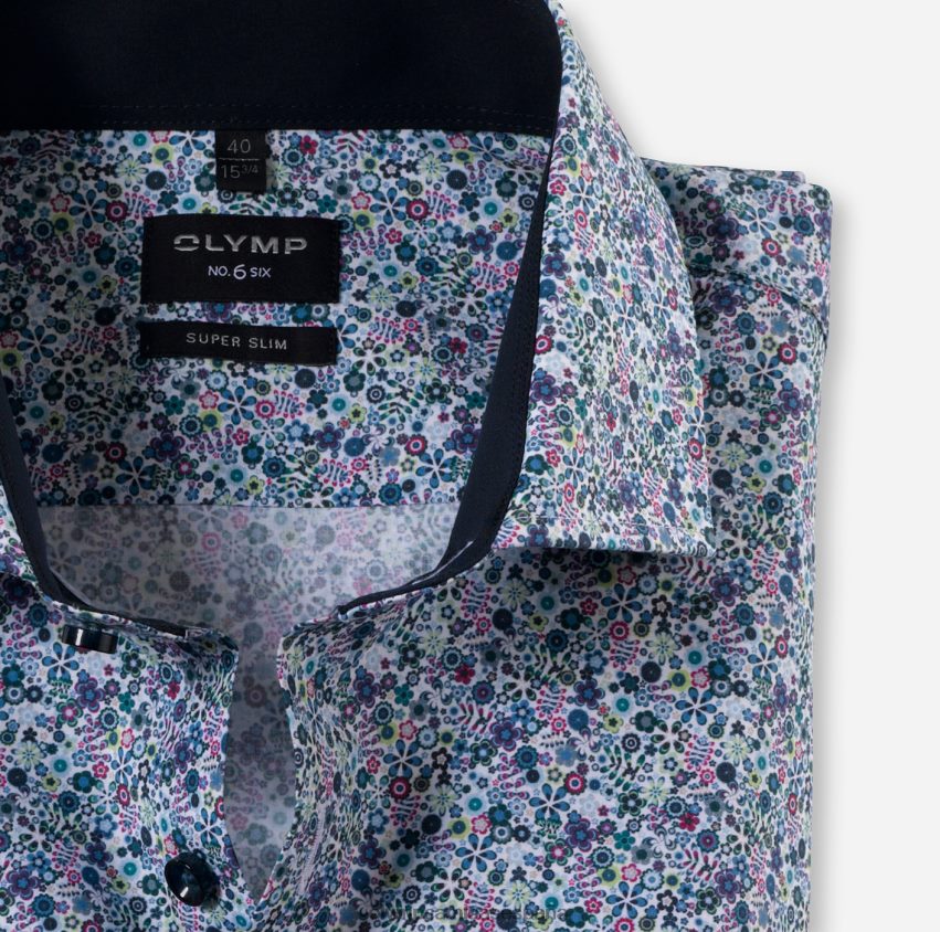 ropa OLYMP No. seis super slim, camisa de negocios, royal kent, lima 8N2F229