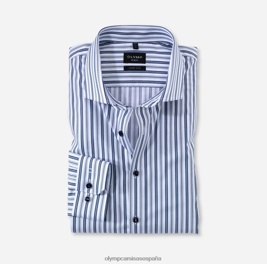 ropa OLYMP No. seis super slim, camisa de negocios, royal kent, marina 8N2F241