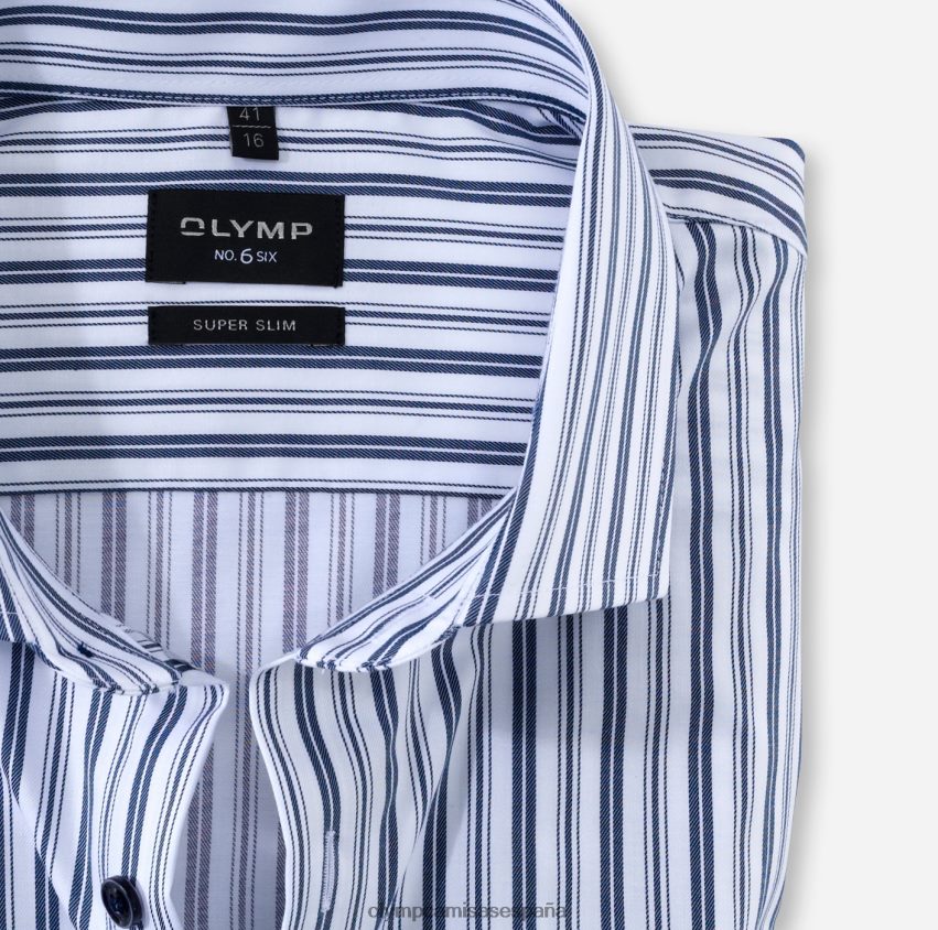 ropa OLYMP No. seis super slim, camisa de negocios, royal kent, marina 8N2F241