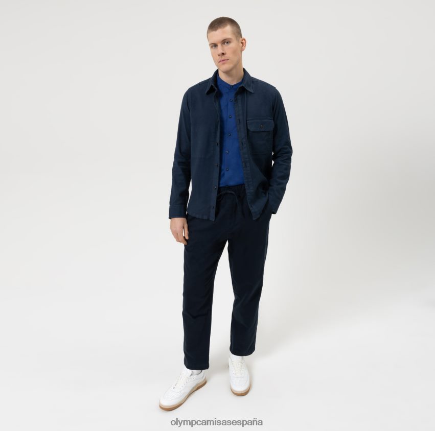 ropa OLYMP No. six 24/7 super slim, camisa business, cuello alto, royal 8N2F36