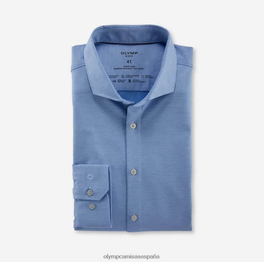 ropa OLYMP No. six 24/7 super slim, camisa business, cutaway, azul 8N2F226