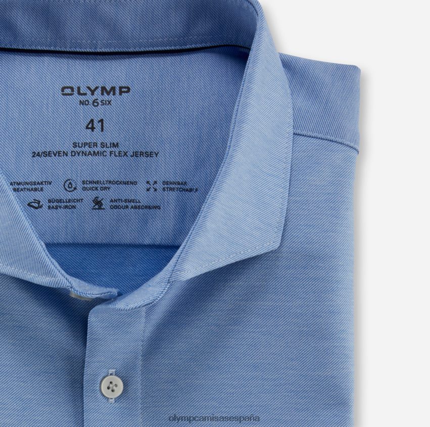 ropa OLYMP No. six 24/7 super slim, camisa business, cutaway, azul 8N2F226