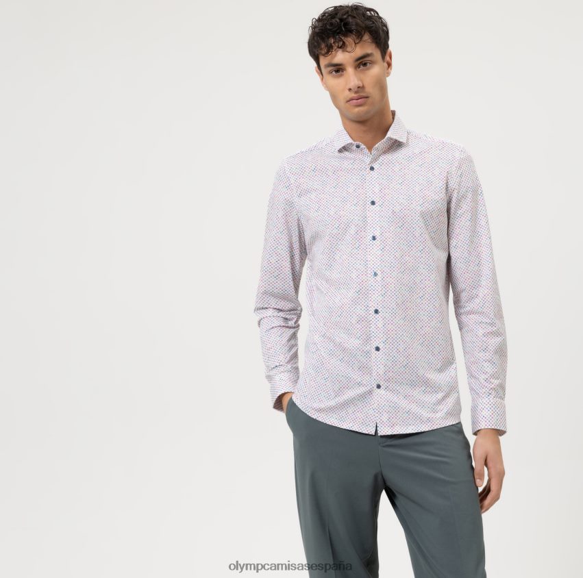 ropa OLYMP No. six 24/7 super slim, camisa business, cutaway, fucsia 8N2F178