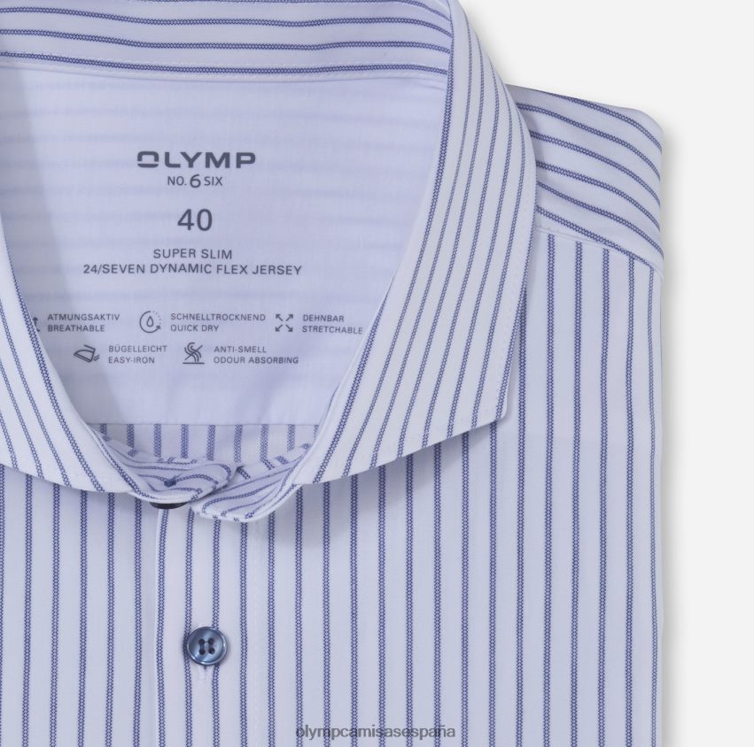 ropa OLYMP No. six 24/7 super slim, camisa business, cutaway, royal 8N2F22