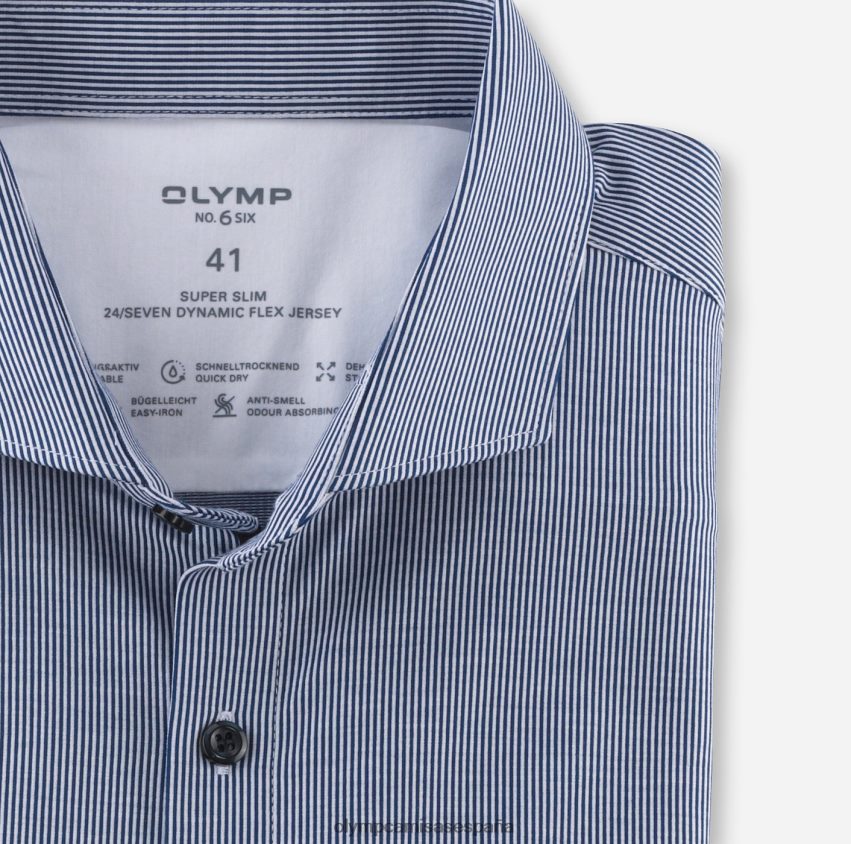 ropa OLYMP No. six 24/7 super slim, camisa business, cutaway, royal 8N2F88