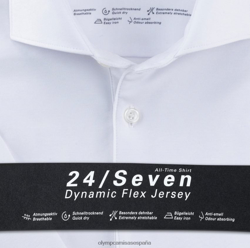 ropa OLYMP No. six 24/7 super slim, camisa business, kent, blanco 8N2F261