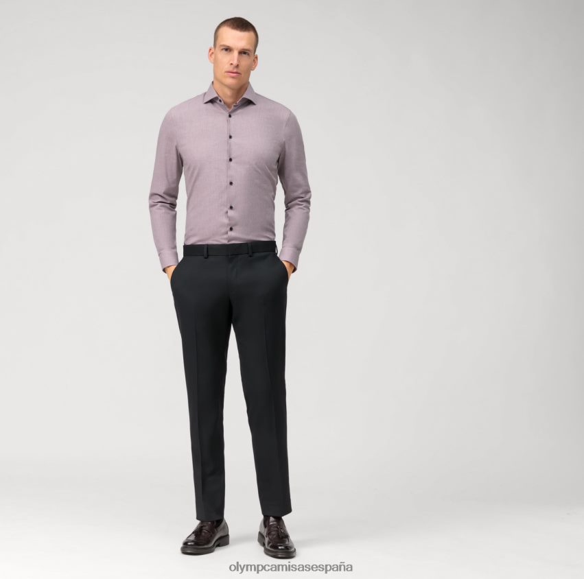 ropa OLYMP No. six 24/7 super slim, camisa business, kent, malva 8N2F115
