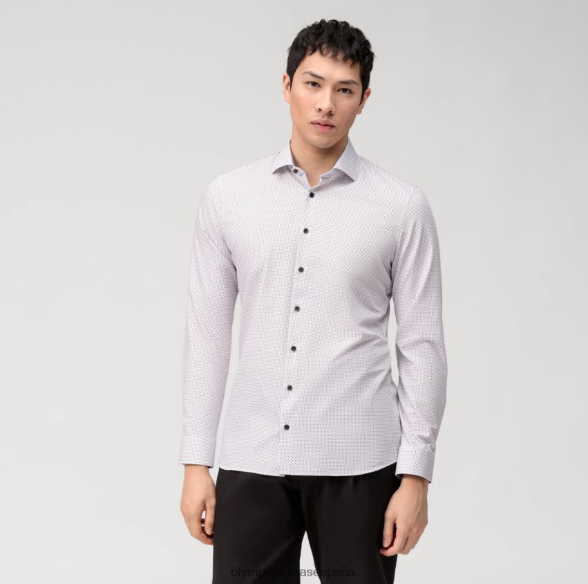 ropa OLYMP No. six 24/7 super slim, camisa business, kent, malva 8N2F123