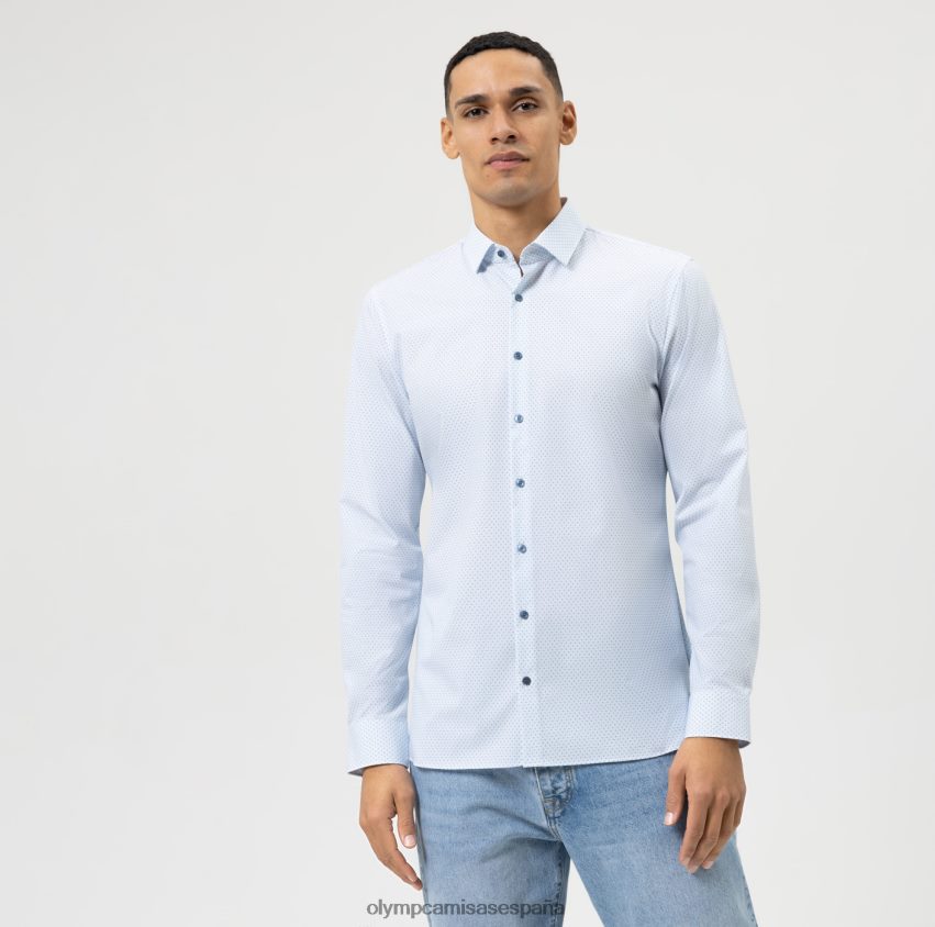 ropa OLYMP No. six 24/7 super slim, camisa business, kent moderno, azul 8N2F191
