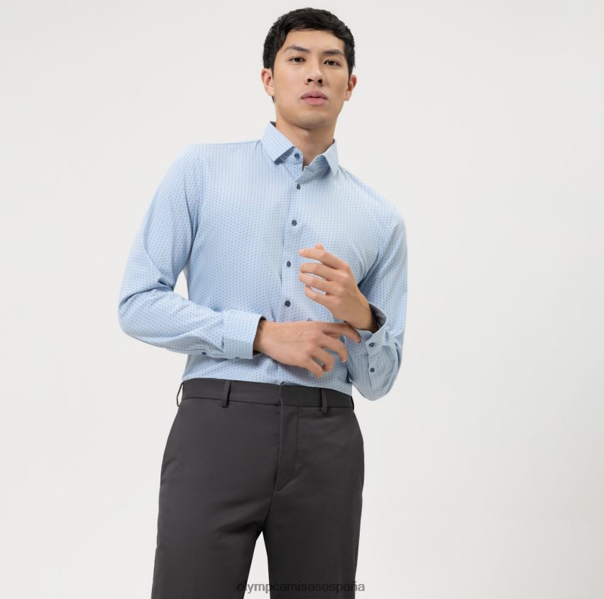ropa OLYMP No. six 24/7 super slim, camisa business, kent moderno, azul 8N2F24