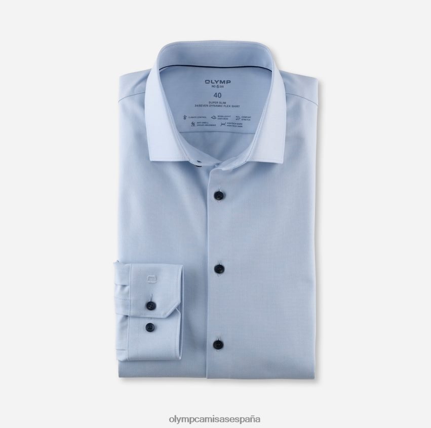 ropa OLYMP No. six 24/7 super slim, camisa business, kent moderno, azul 8N2F47