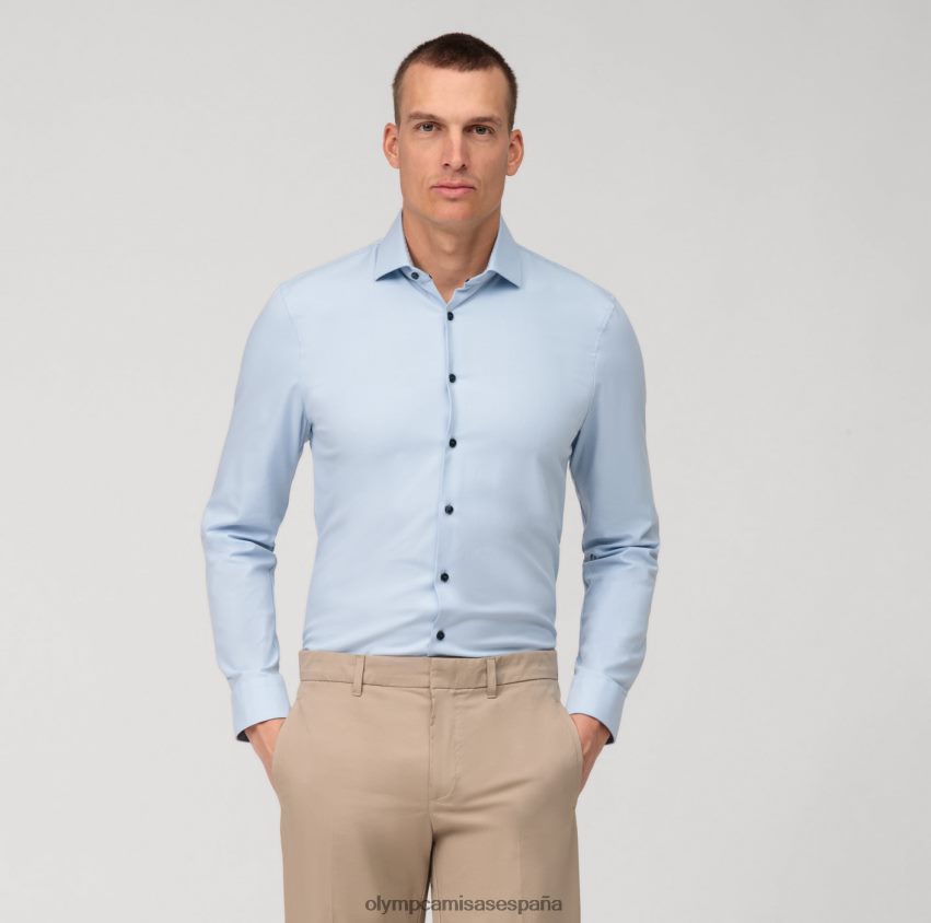 ropa OLYMP No. six 24/7 super slim, camisa business, kent moderno, azul claro 8N2F49