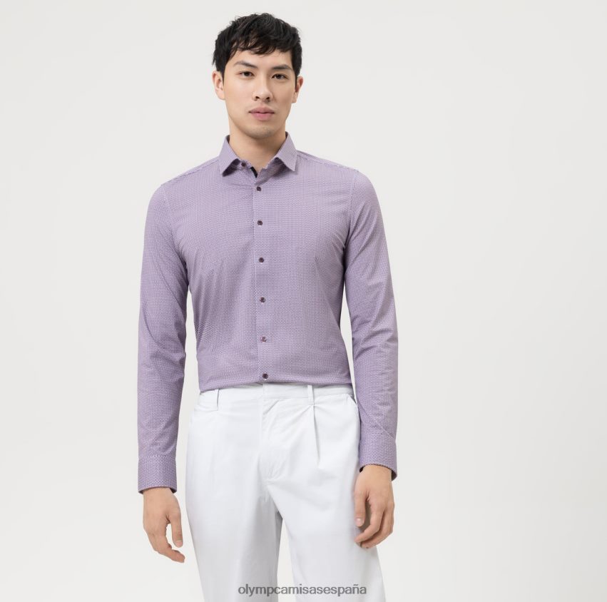 ropa OLYMP No. six 24/7 super slim, camisa business, kent moderno, fucsia 8N2F19